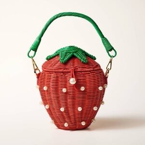 New Kate Spade X Target Strawberry Basket Bucket Bag